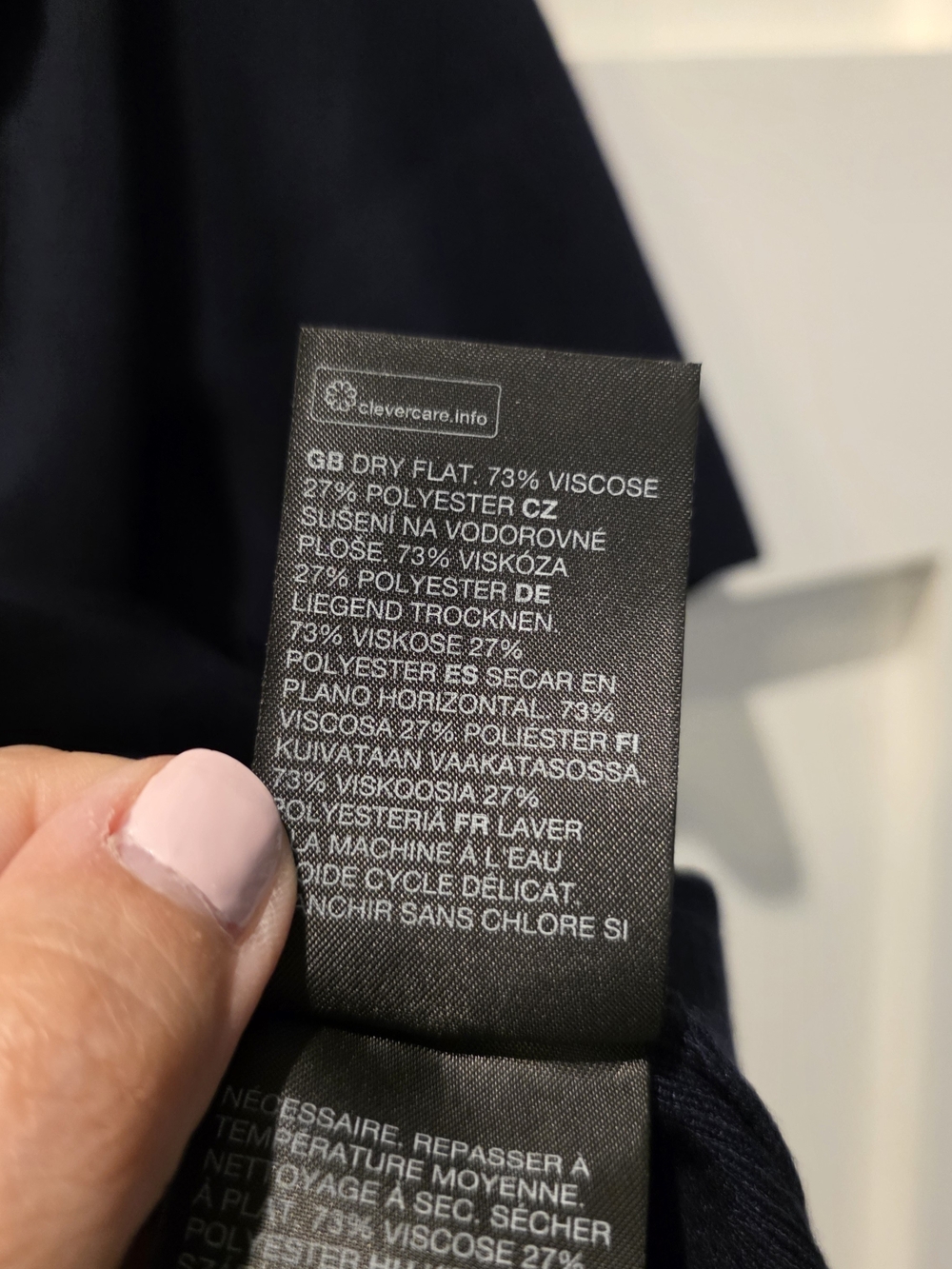 & OTHER STORIES Fitted Uniform Detail Polo Sweater Women's L Navy Paris Atelier - Picture 11 of 15